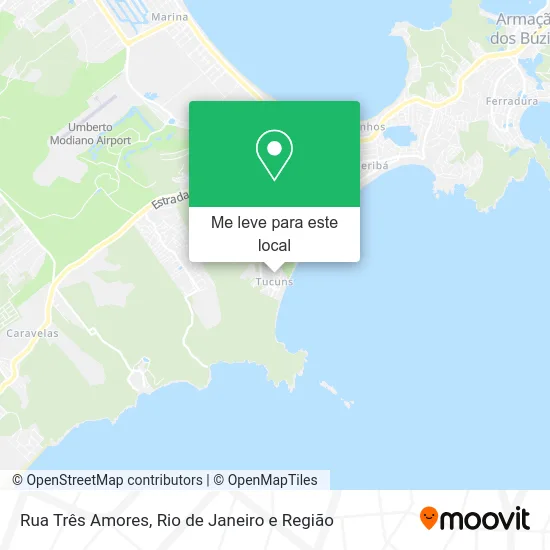 Rua Três Amores mapa