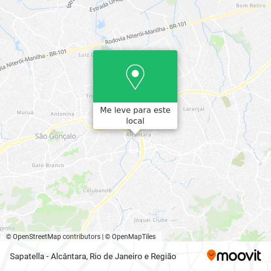 Sapatella - Alcântara mapa