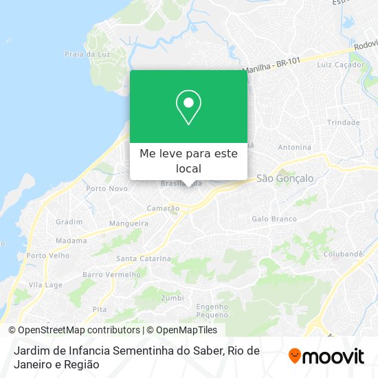 Jardim de Infancia Sementinha do Saber mapa