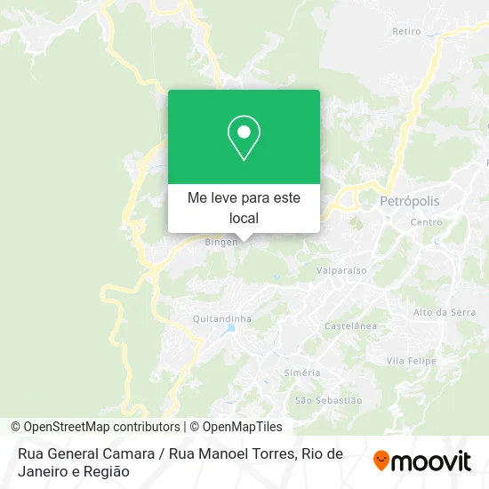 Rua General Camara / Rua Manoel Torres mapa