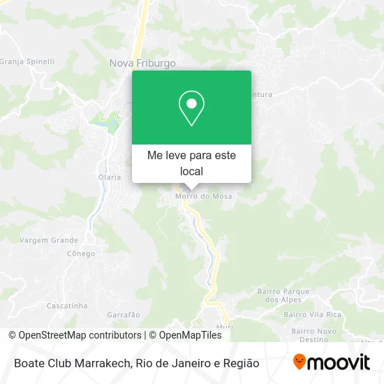 Boate Club Marrakech mapa