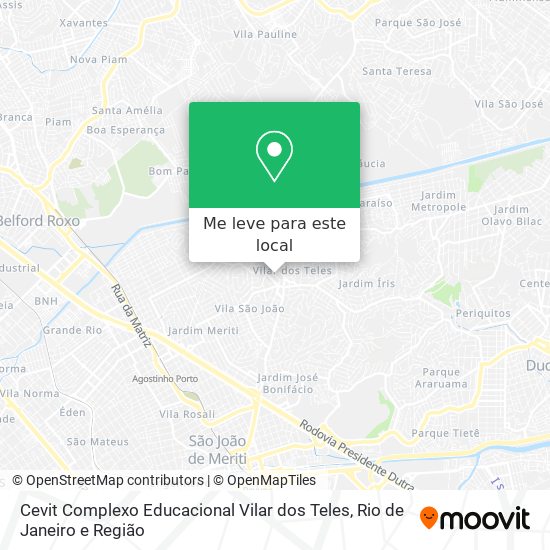 Cevit Complexo Educacional Vilar dos Teles mapa