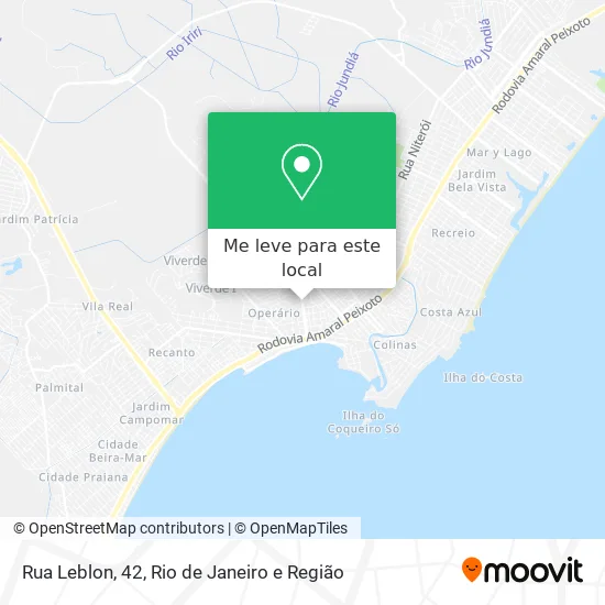 Rua Leblon, 42 mapa