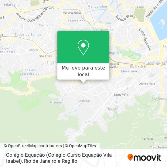 Colégio Equação (Colégio-Curso Equação Vila Isabel) mapa