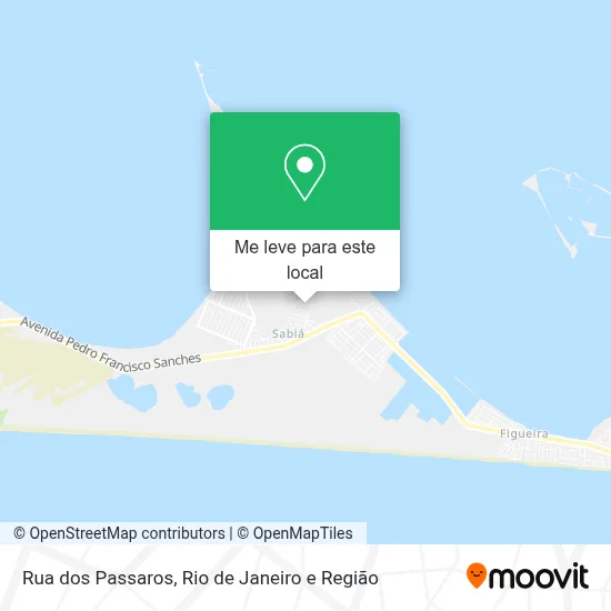 Rua dos Passaros mapa
