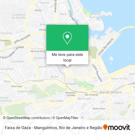 Faixa de Gaza - Manguinhos mapa