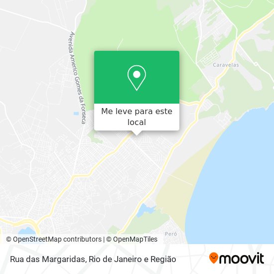 Rua das Margaridas mapa