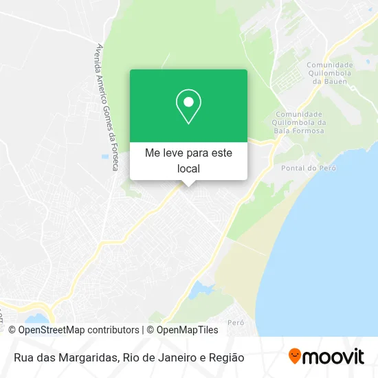 Rua das Margaridas mapa