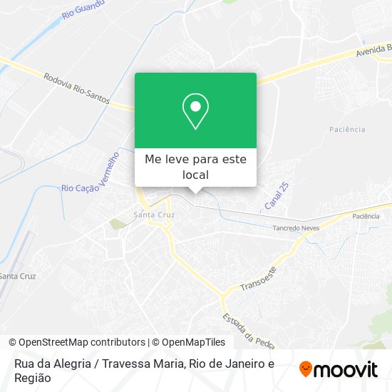 Rua da Alegria / Travessa Maria mapa