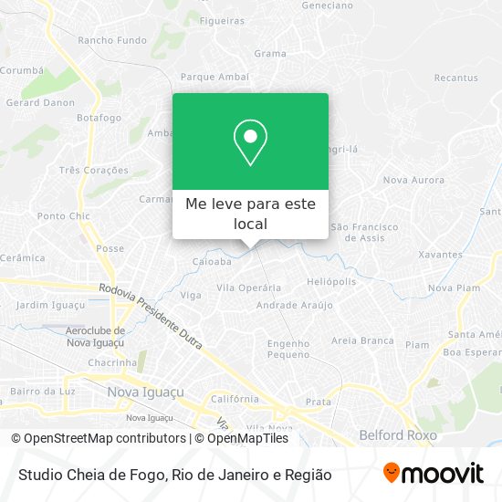 Studio Cheia de Fogo mapa