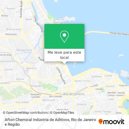 Afton Chemical Indústria de Aditivos mapa