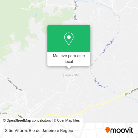 Sitio Vitória mapa