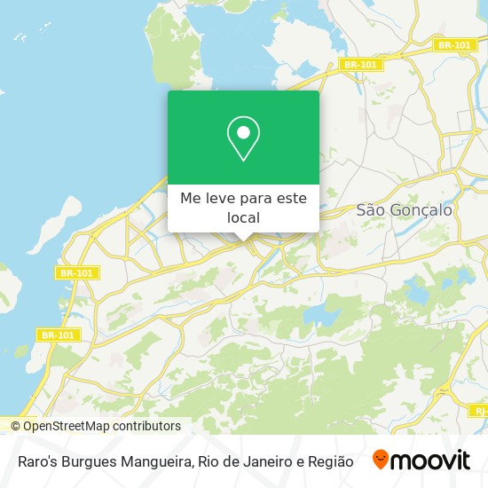 Raro's Burgues Mangueira mapa