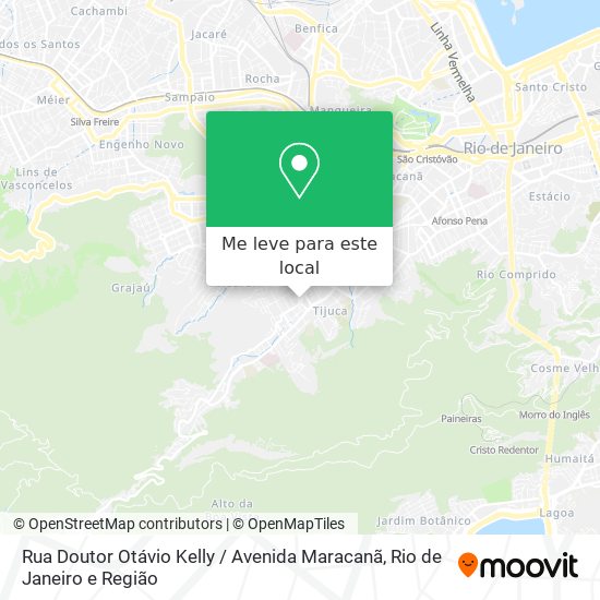 Rua Doutor Otávio Kelly / Avenida Maracanã mapa