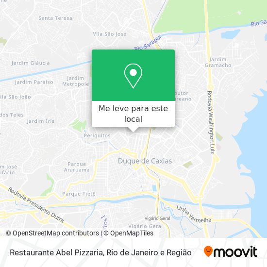 Restaurante Abel Pizzaria mapa