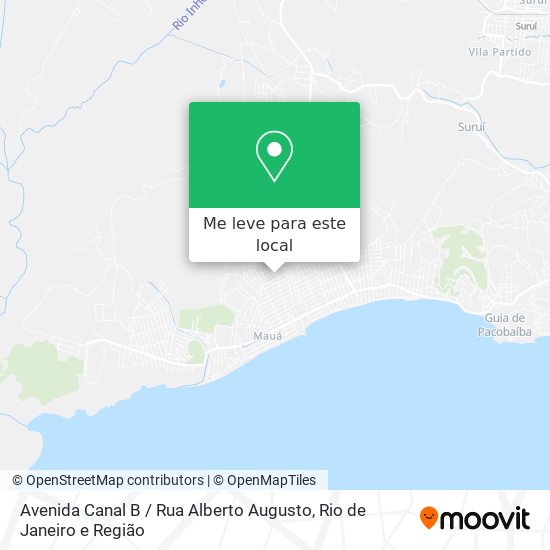 Avenida Canal B / Rua Alberto Augusto mapa