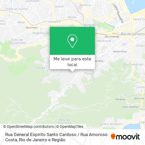 Rua General Espírito Santo Cardoso / Rua Amoroso Costa mapa