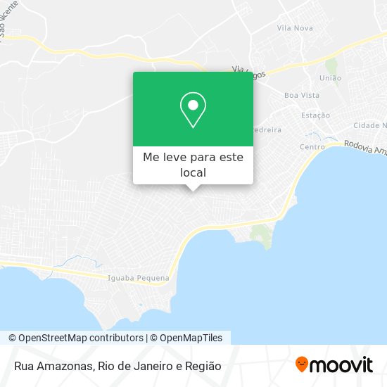 Rua Amazonas mapa