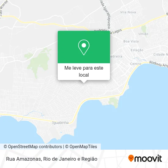 Rua Amazonas mapa