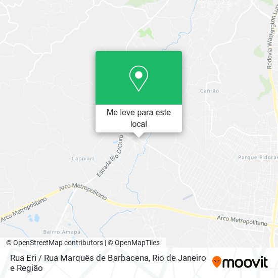 Rua Eri / Rua Marquês de Barbacena mapa