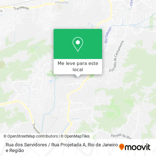 Rua dos Servidores / Rua Projetada A mapa