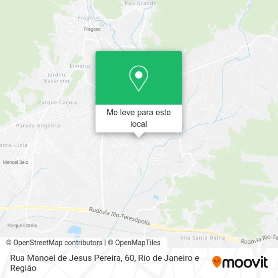 Rua Manoel de Jesus Pereira, 60 mapa
