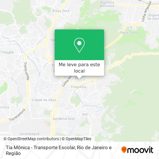 Tia Mônica - Transporte Escolar mapa