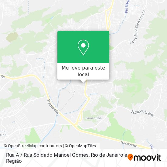 Rua A / Rua Soldado Manoel Gomes mapa