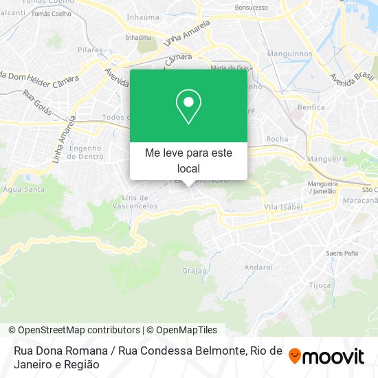 Rua Dona Romana / Rua Condessa Belmonte mapa