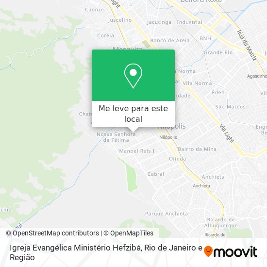 Igreja Evangélica Ministério Hefzibá mapa