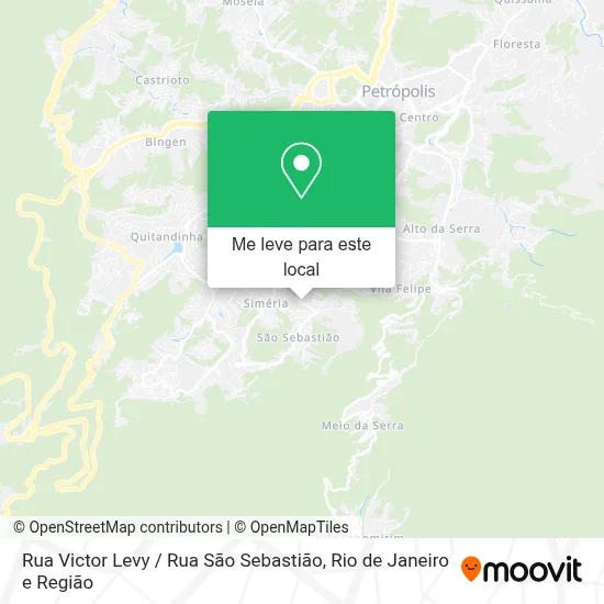 Rua Victor Levy / Rua São Sebastião mapa