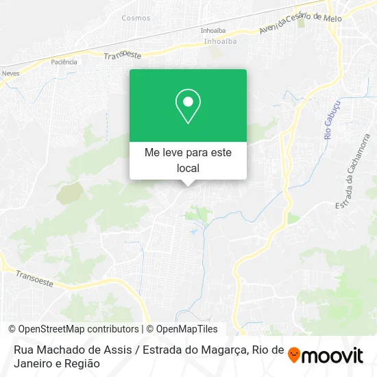 Rua Machado de Assis / Estrada do Magarça mapa