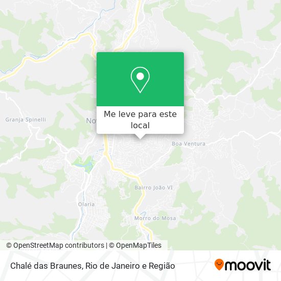 Chalé das Braunes mapa