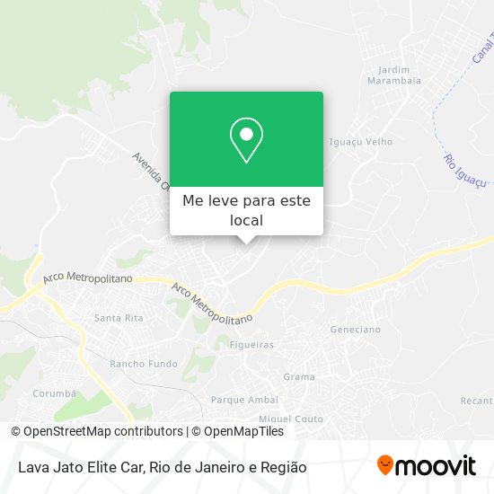 Lava Jato Elite Car mapa