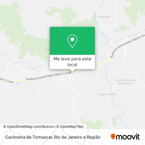 Cachoeira de Tomascar mapa
