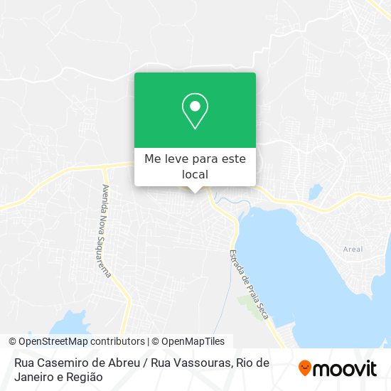 Rua Casemiro de Abreu / Rua Vassouras mapa