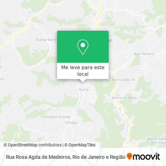 Rua Rosa Agda de Medeiros mapa