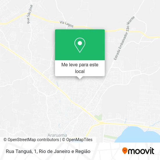 Rua Tanguá, 1 mapa
