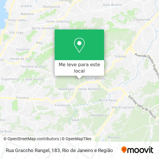 Rua Graccho Rangel, 183 mapa