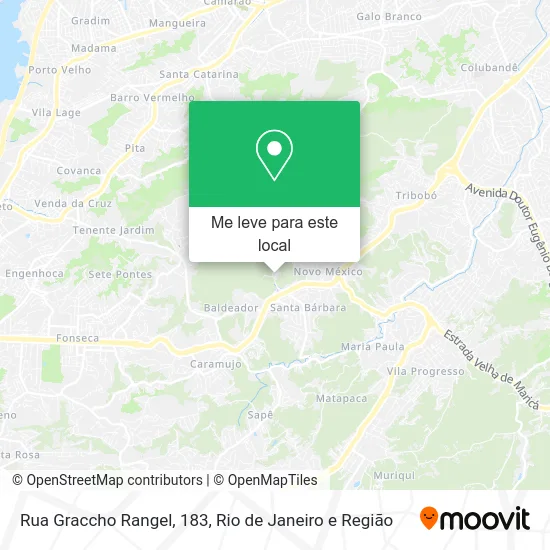 Rua Graccho Rangel, 183 mapa