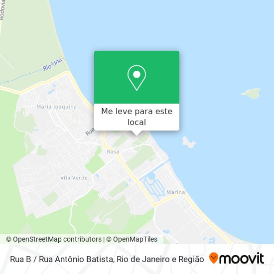Rua B / Rua Antônio Batista mapa