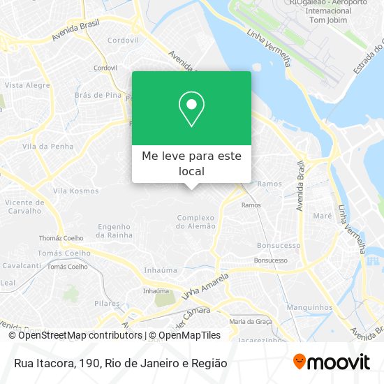 Rua Itacora, 190 mapa