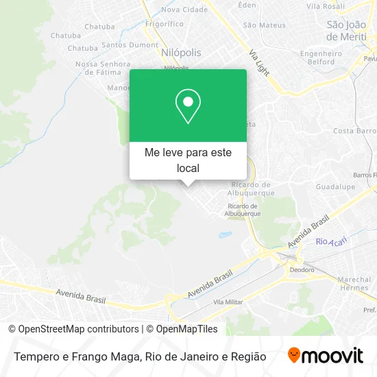 Tempero e Frango Maga mapa