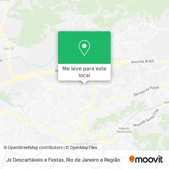 Js Descartáveis e Festas mapa