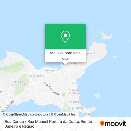 Rua Carice / Rua Manuel Pereira da Costa mapa