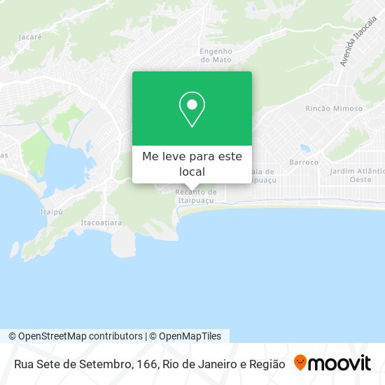 Rua Sete de Setembro, 166 mapa