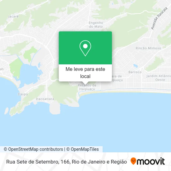 Rua Sete de Setembro, 166 mapa