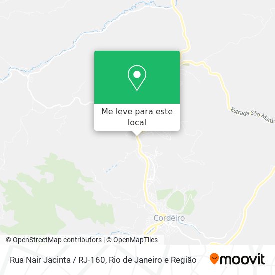 Rua Nair Jacinta / RJ-160 mapa