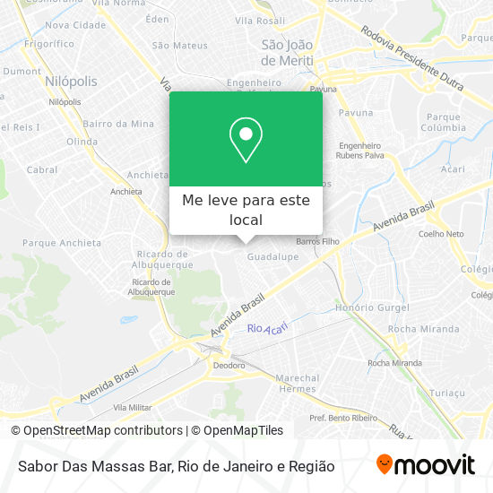 Sabor Das Massas Bar mapa