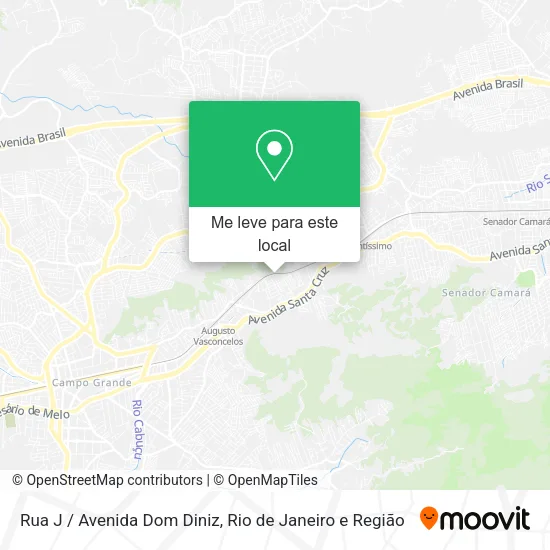 Rua J / Avenida Dom Diniz mapa